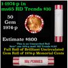 Image 1 : Shotgun Lincoln 1c roll, 1974-p 50 pcs Brandt 50c Wrapper.