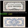 Image 1 : 1942 Philippines Under Japanese Occupation 5 Centavos Note P: 103A Grades Choice CU