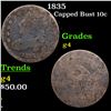 Image 1 : 1835 Capped Bust Dime 10c Grades g, good