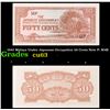 Image 1 : 1942 Malaya Under Japanese Occupation 50 Cents Note P: M4B Grades Select CU