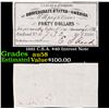 Image 1 : 1861 C.S.A. $40 Intrest Note Grades Choice AU/BU Slider