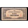 Image 2 : 1942 Philippines Under Japanese Occupation 10 Centavos Note P: 104B Grades vf+
