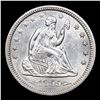 Image 2 : ***Auction Highlight*** 1855 arrows Seated Liberty Quarter 25c Graded ms64 BY SEGS (fc)