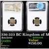 Image 1 : NGC 336-323 BC Kingdom of Macedon AE Unit, Alexander III Ancient Obv. Heracles, Rev. Club & Bow Grad