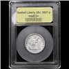 Image 4 : ***Auction Highlight*** 1857-p Seated Liberty Quarter 25c Graded Select+ Unc BY USCG (fc)