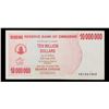 Image 2 : 2008 Zimbabwe 10 Million Dollar Note P: 55A Grades vf++