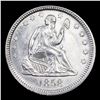 Image 2 : ***Auction Highlight*** 1858-p Seated Liberty Quarter 25c Graded Choice Unc BY USCG (fc)