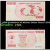 Image 1 : 2008 Zimbabwe 10 Million Dollar Note P: 55A Grades vf+