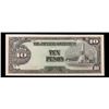 Image 2 : 1943 Philippines under Japanese Occupation 10 Peso Note P: 111A Grades Choice AU/BU Slider