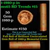 Image 1 : Shotgun Lincoln 1c roll, 1980-p 50 pcs Brandt Wrapper.
