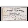 Image 2 : 1861 C.S.A. $40 Intrest Note Grades Choice AU/BU Slider