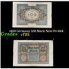 Image 1 : 1920 Germany 100 Mark Note P# 69A Grades vf+
