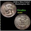 Image 1 : 1946-s Washington Quarter Nice Color! 25c Grades Choice Unc