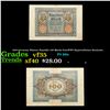 Image 1 : 1920 Germany Weimar Republic 100 Marks Post-WWI Hyperinflation Banknote Grades vf++
