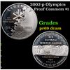 Image 1 : Proof 2002-p Olympics Modern Commem Dollar $1 Grades GEM++ Proof Deep Cameo