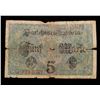 Image 3 : 1917 Germany 5 Mark Banknote (WWI Issue) P# 56a Grades f, fine