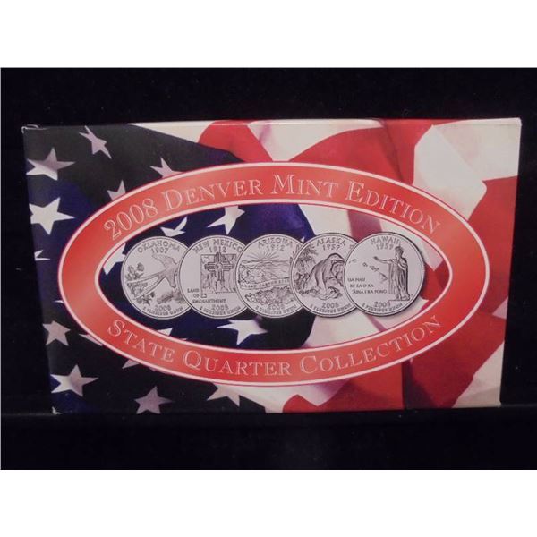 2008 Denver Mint Edition State Quarters Collection