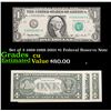 Image 1 : Set of 3 1969-1988-2001 $1 Federal Reserve Note Grades cu