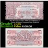 Image 1 : Set of 2 Concecutive 1950 Great Britain 1 Pound Military Payment Note P#M22A Grades Gem CU