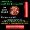 Image 1 : Shotgun Lincoln 1c roll, 1996-d 50 pcs Steel-Strong Wrapper.