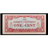 Image 2 : 1942  Myanmar (Japanese WWII Occupation) 1 Cent Note P# 9b Grades Gem CU