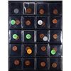 Image 3 : Page of 20 Different Date Lincoln 1 Cents Most Red and 1 Steel, Most Gem Unc or Better