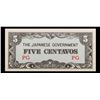 Image 2 : 1942 Philippines (Japanese WWII Occupation) 5 Centavos Note P#?103 Grades Select CU