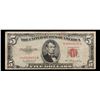 Image 2 : 1953 $5 Red Seal Note Grades vf+