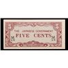 Image 2 : 1942  Malaysia (Japanese WWII Occupation) 5 Cents Note P#?M2b Grades Select CU