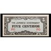 Image 2 : 1942 Philippines (Japanese WWII Occupation) 5 Centavos Note P#?103 Grades Choice CU