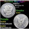 Image 1 : ***Auction Highlight*** 1884-s Morgan Dollar $1 Graded Select Unc By USCG (fc)
