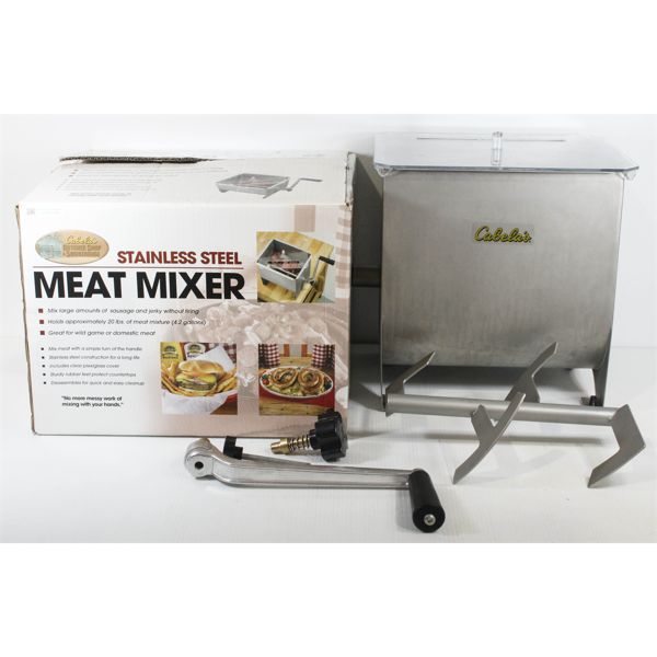 CABELA'S STAINLESS STEEL MEAT MIXER