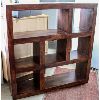Image 1 : HEAVY SOLID WOOD DISPLAY SHELF