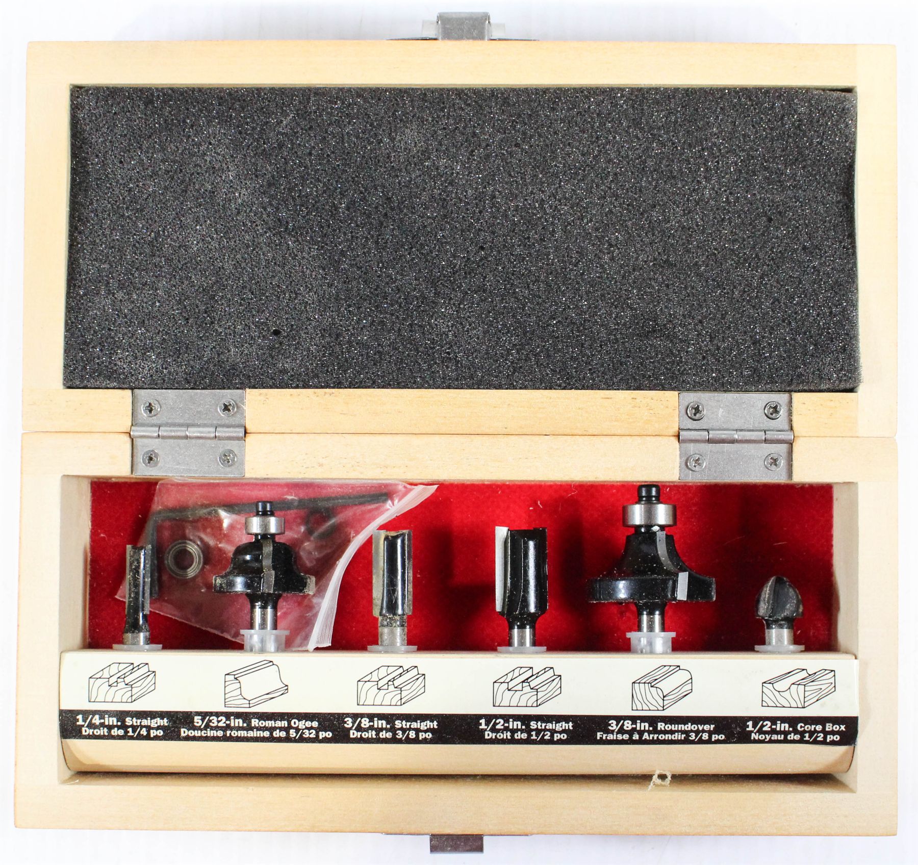 SET OF CRAFTSMAN ROUTER BITS