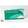 Image 1 : 100 PK NITRILE NON MEDICAL GLOVES