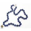 Image 1 : #28-NATURAL BLUE LAPIS LAZULI BEAD NECKLACE 18"