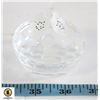 Image 1 : SWAROVSKI TYPE LIDDED CRYSTAL DISH 2.5" X 2.5"