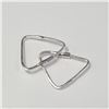 BZ1490-163 SILVER HOOP EARRINGS