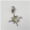 BZ1490-181 SILVER PERIDOT PENDANT