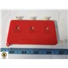 VINTAGE RED PLASTIC POCKET COUNTER