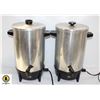 VINTAGE WEST BEND COFFEE PERCOLATORS X 2