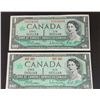 Image 1 : LOT OF 2 CANADIAN $1.00 CENTENNIAL