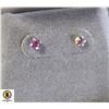 Image 1 : 14KT YELLOW GOLD NATURAL GARNET EARRINGS