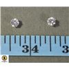 PAIR 5 MM CLEAR CZ EARRINGS