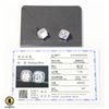 Image 1 : CERTIFIED SILVER EARRINGS WITH 7 MM PRINCESS