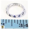 Image 1 : BLUE AND CLEAR CZ STONES SIZE 8.25