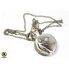 NEW BRONZE TONE GOLF SCENE POCKET WATCH WITH