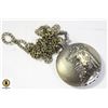 Image 1 : NEW BRONZE TONE HORSE SCENE POCKET WATCH