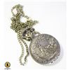 Image 1 : NEW BRONZE TONE POCKET WATCH W/HUNTING