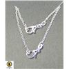 Image 1 : SILVER 2 X 55 MM NECKLACE WITH LOBSTER